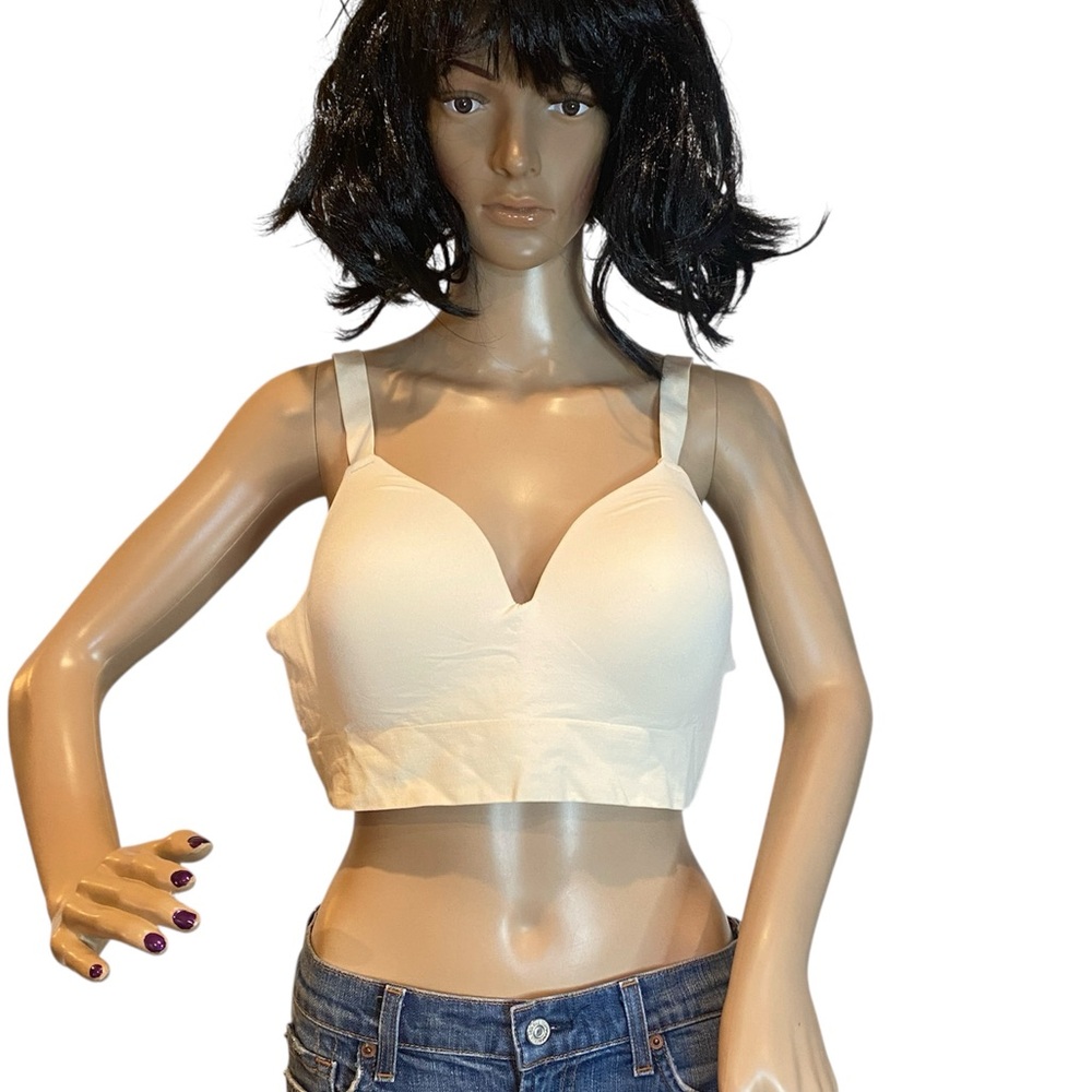 Truekind Supportive Comfort Wireless Shaping Bra Wirefree Chai Size XL NWOT